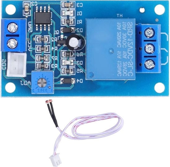 Sensore di Luminosità Fotoresistivo 12V Modulo di Regolazione di Helderheid per Illuminazione di Strada con Detettore di Luce XH-M131
