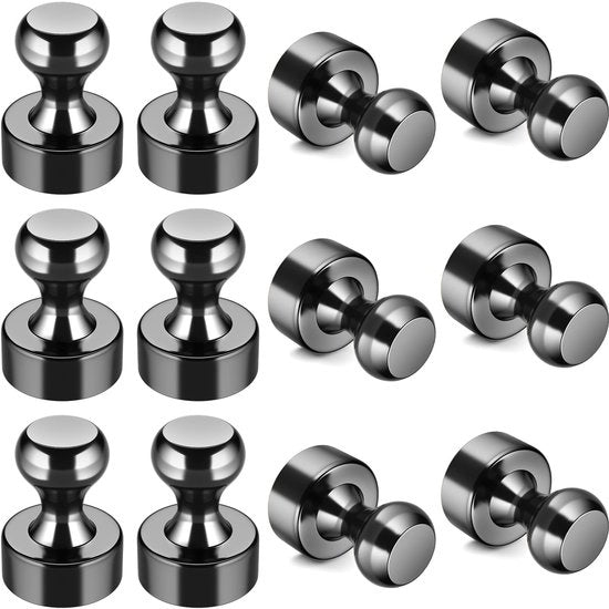 Set di 12 magneti per frigorifero per whiteboard, magneti neodymium per frigorifero, magneti per bacheca. Ideali per magneti per frigorifero, magneti per ufficio, magneti per whiteboard e magneti per cartine geografiche.