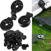 Clip per schermo ombreggiante per giardino in plastica - 50 pezzi - resistente al freddo - facile da utilizzare