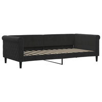 Divano Letto con Letto Estraibile Nero 90x200 cm in Velluto 3197775