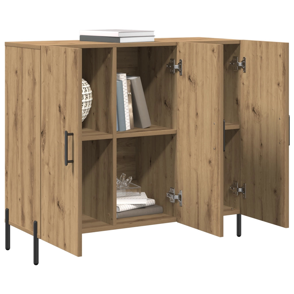Credenza Artisan in Rovere 90x34x80 cm Legno Ingenerizzato
