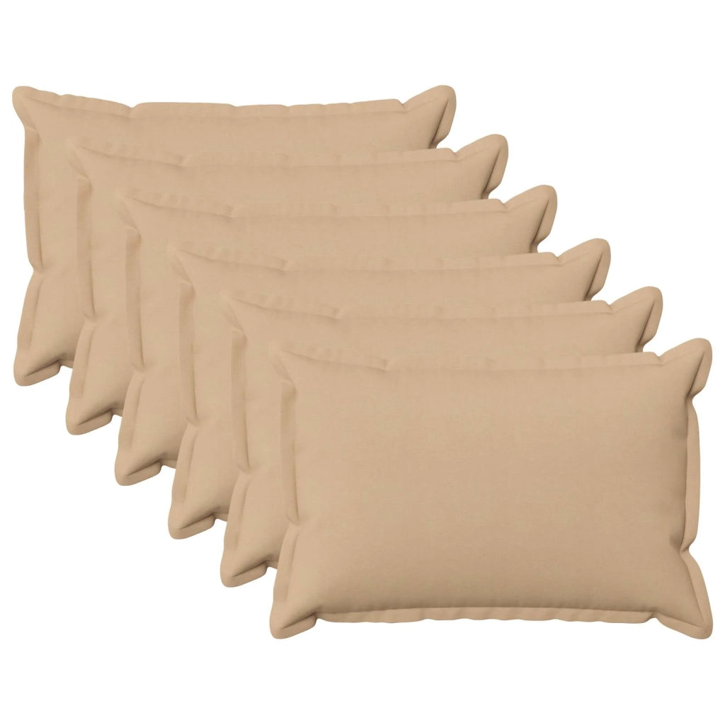 Federa 6 pcs HOUTEN Crema 50 x 75 cm Lino 919730
