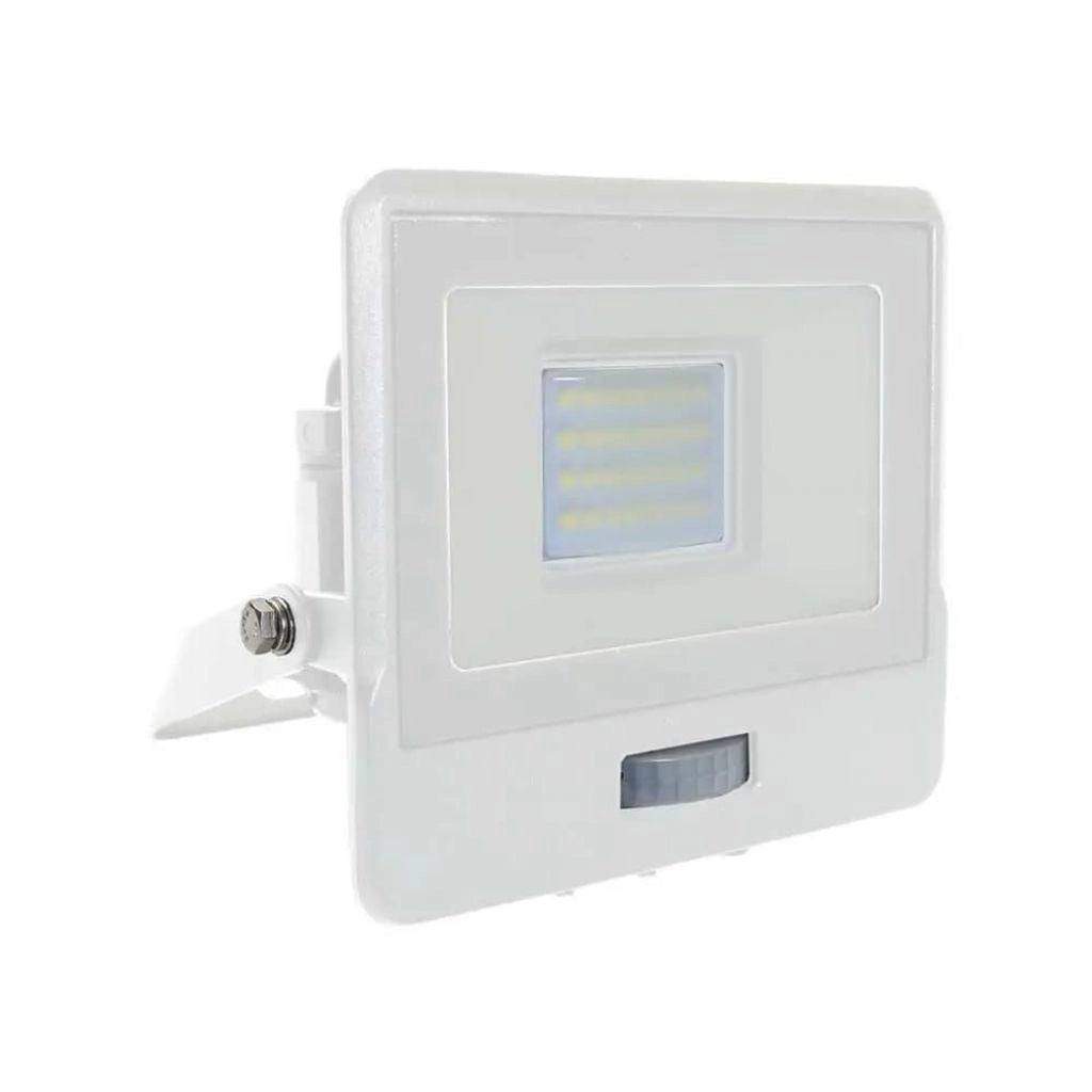 Flood luce PIR a LED da 20 W Samsung Chip White Body 6500K