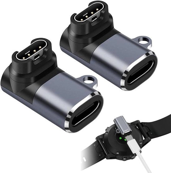 Caricabatteria USB-C per orologio - cavo di ricarica a 90 gradi e adattatore, compatibile con orologio