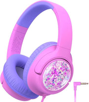 Cuffia per bambini con cavo - Cuffia per bambini - Cuffia per computer con cavo - Regolazione del volume sicura - Scuola - Tablet - Laptop - Viaggi - Ascolto di musica