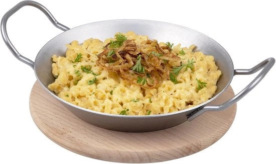Piatto da servizio in acciaio inossidabile con tavola da servizio - argento - set gourmet