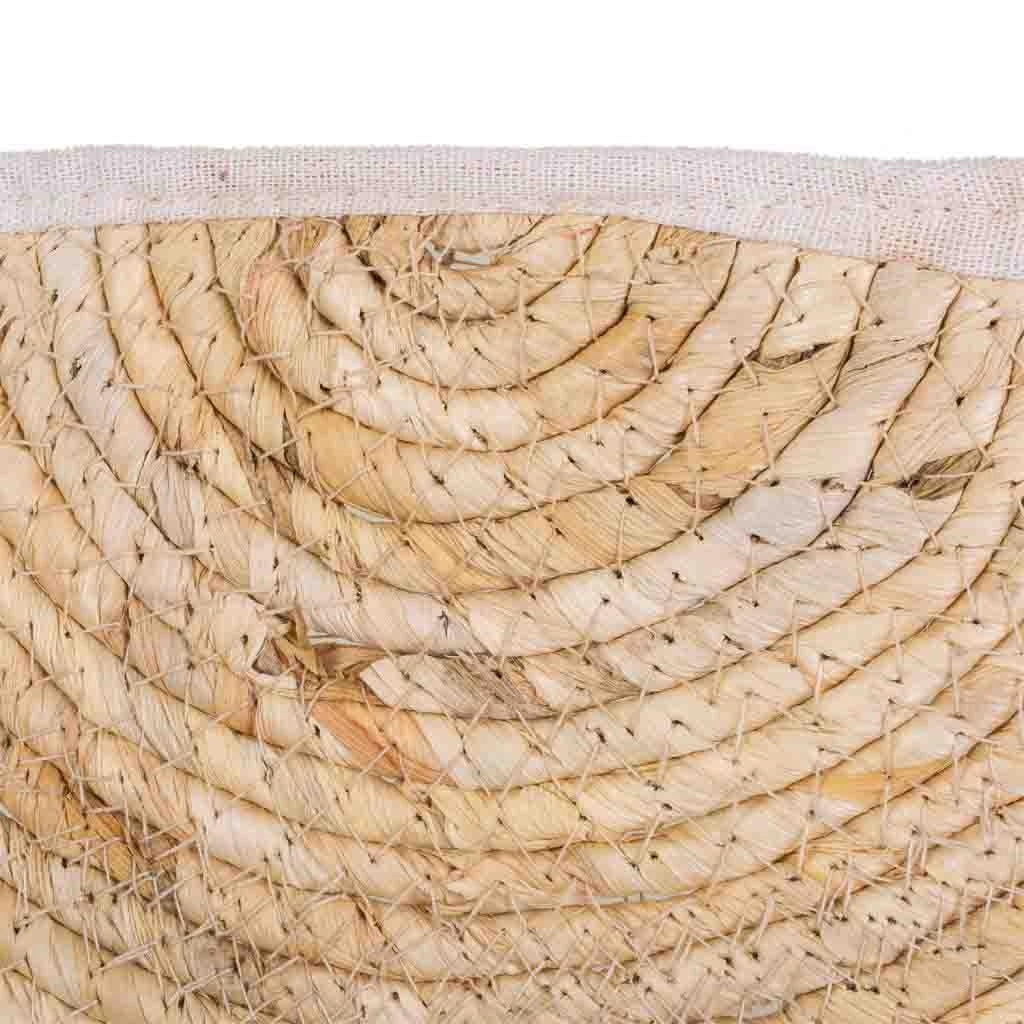 Tappeto marrone in fibra naturale intrecciato a mano 100x50x1h