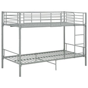 Letto da camera | Letto a Castello Grigio in Metallo 90x200 cm