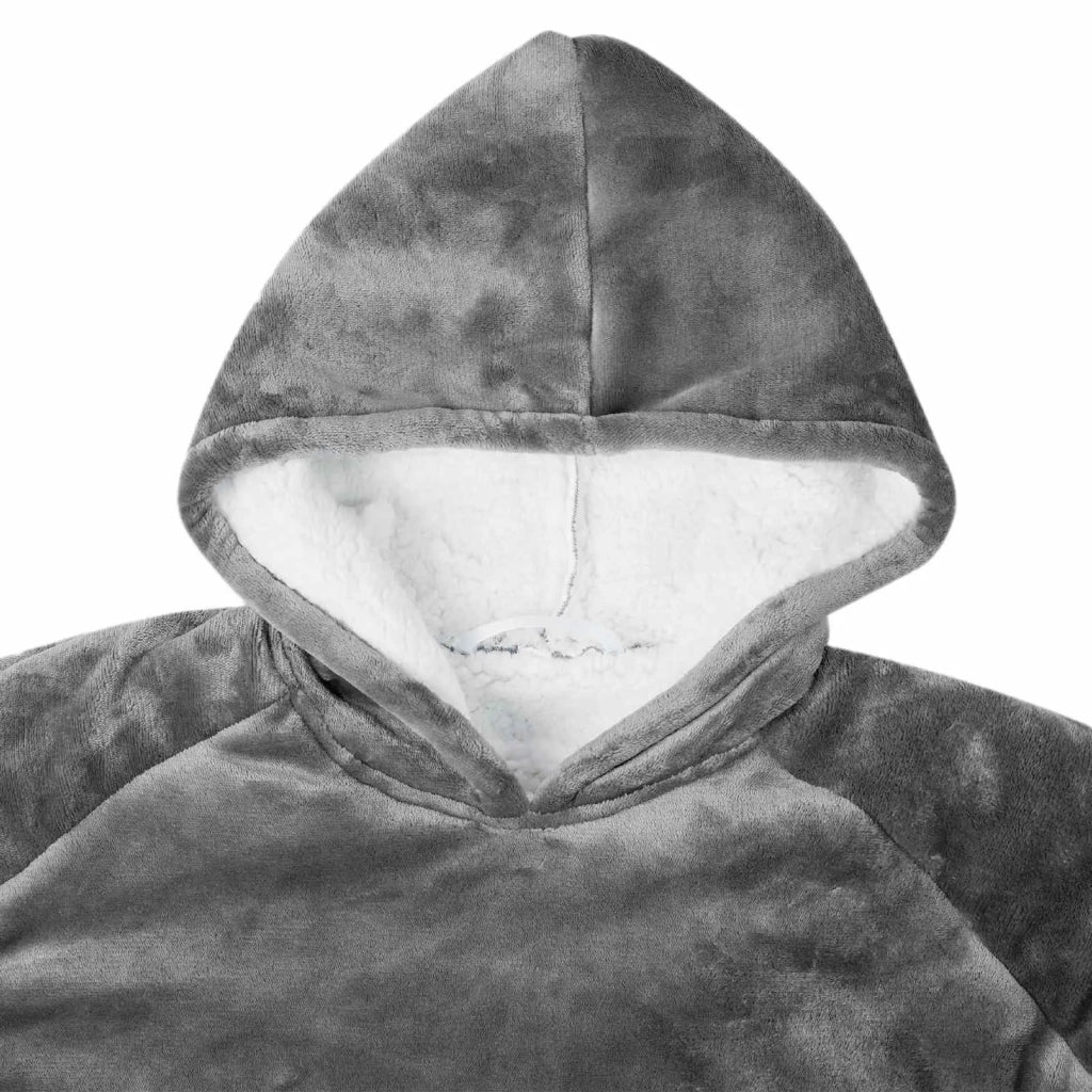 Felpa coperta Grigio scuro L Pile e Flanella CFW2625888