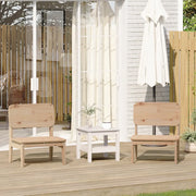 Sedie da Giardino 2pz 60x52,5x72 cm Legno Massello di Pino 859322