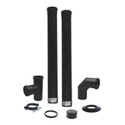 KIT SCARICO FUMI PELLET DA 80 1,2 MM L2000- Diam. 80 - L. 2000 mm- DK- pezzi 1