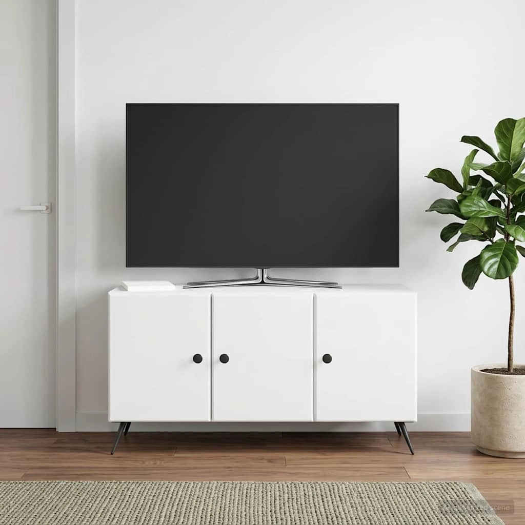 Mobile TV Bianco 99 x 34,5 x 50 cm Legno ingegnerizzato 895635