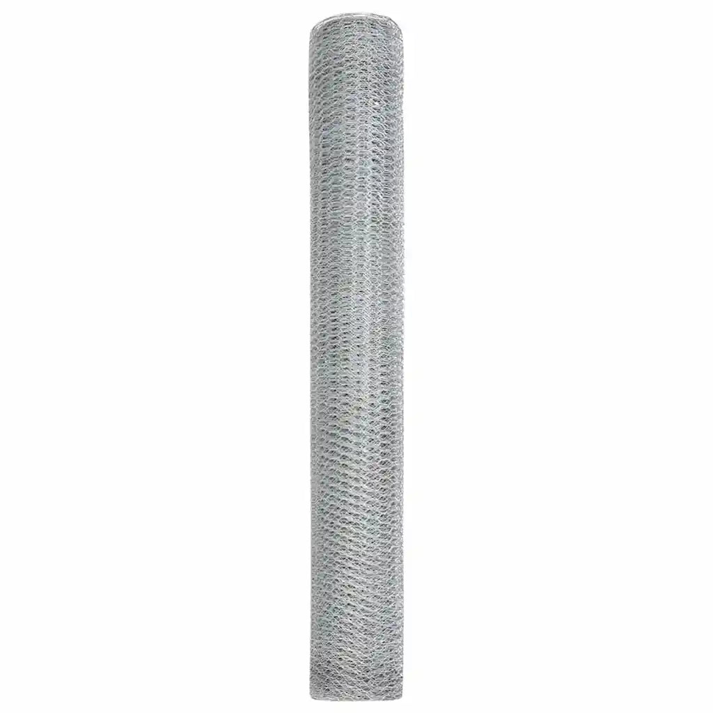 Recinzione Esagonale Argento 1,2 x 10 m Acciaio zincato 42005645