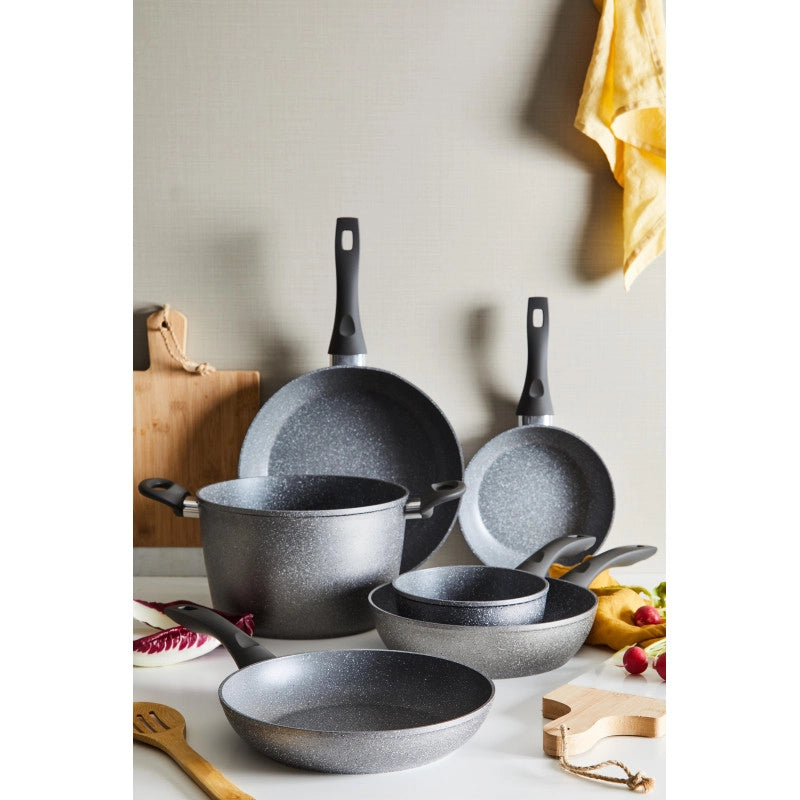 Set di 6 Padelle Silver Rock 26 Cm