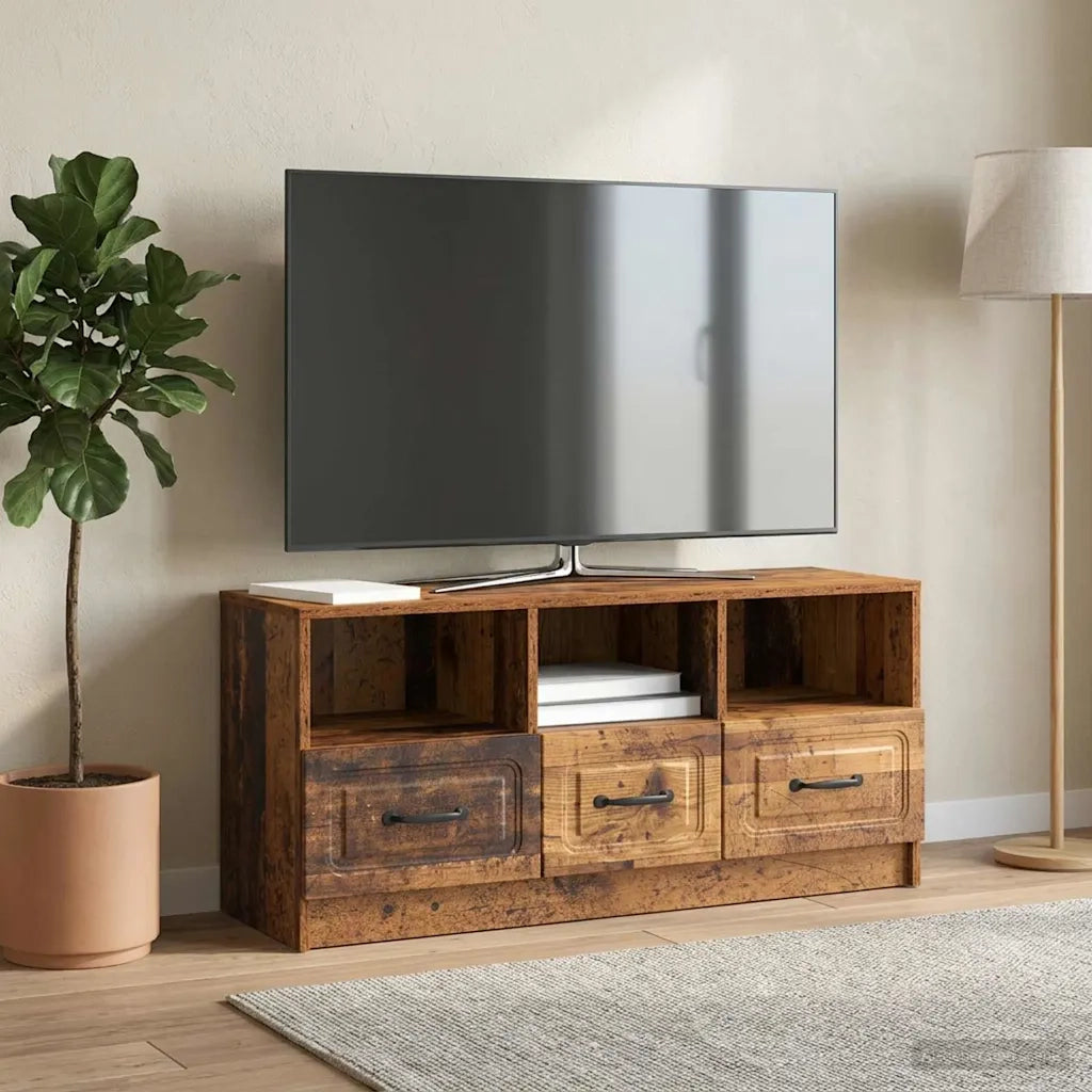 Mobile TV Legno antico 102 x 34,5 x 47 cm Legno ingegnerizzato 895833