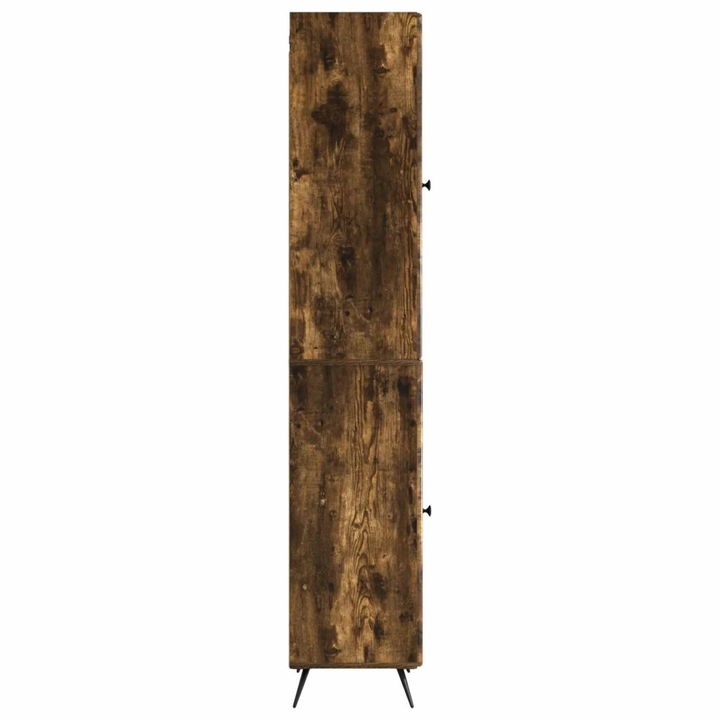 Set di armadi 2 pcs Rovere Fumo Legno ingegnerizzato