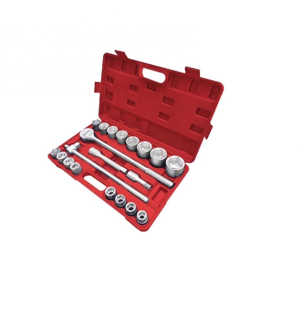 SET CHIAVI A BUSSOLA 3/4" 21 PZ 19-50mm ESAGONALI PER CAMION E TRATTORI 203623
