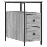 Comodino | Armadio da Notte | Mobiletto da notte Grigio Sonoma 30x60x60 cm in Legno Multistrato