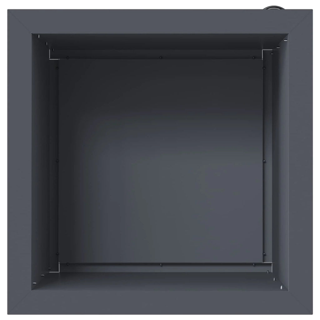 Fioriera da giardino con LED Antracite 40 x 40 x 40 cm Acciaio 8008130