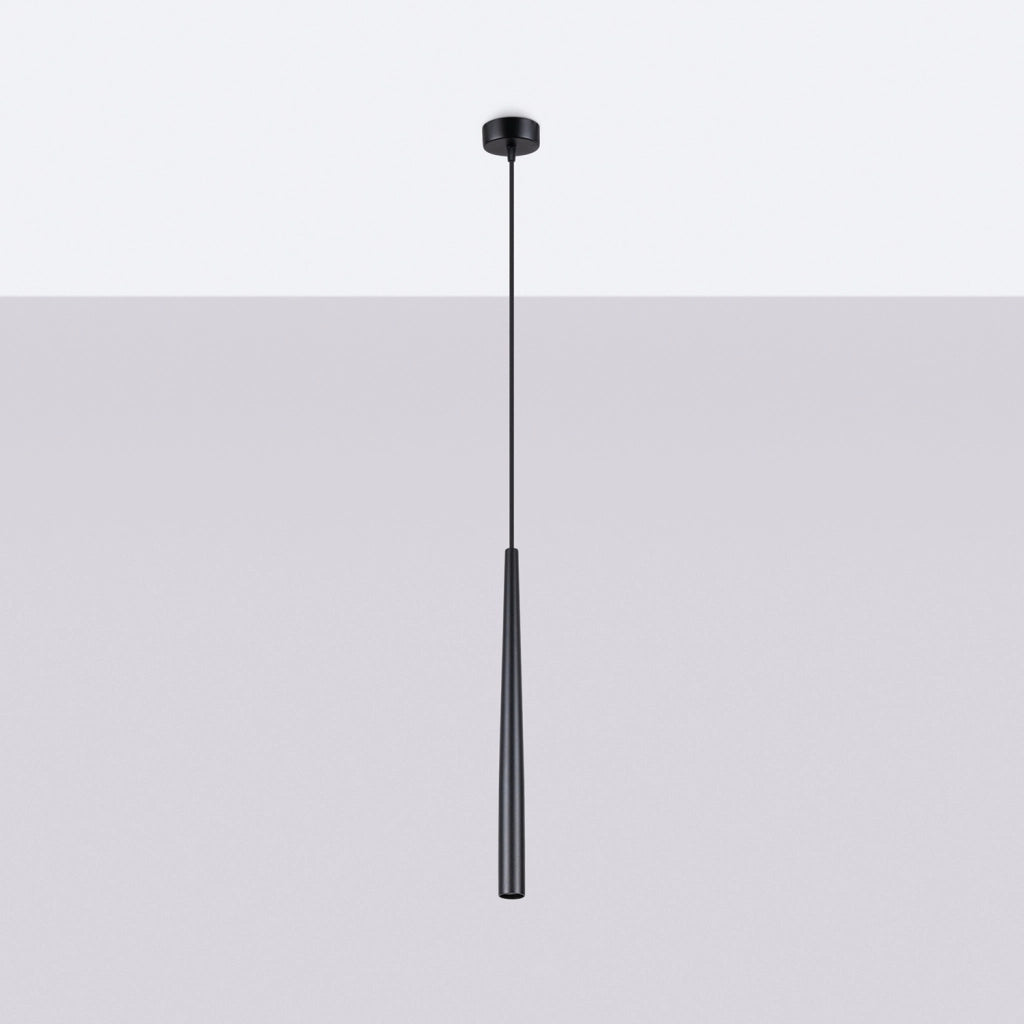 Lampada sospensione tubo nero G9 8W Serena Pure Lume