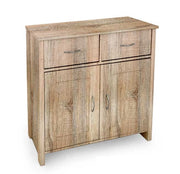 MOBILE DA ARREDO CON 2 CASSETTI E 2 ANTE 79X35X80CM IN COLORE ROVERE