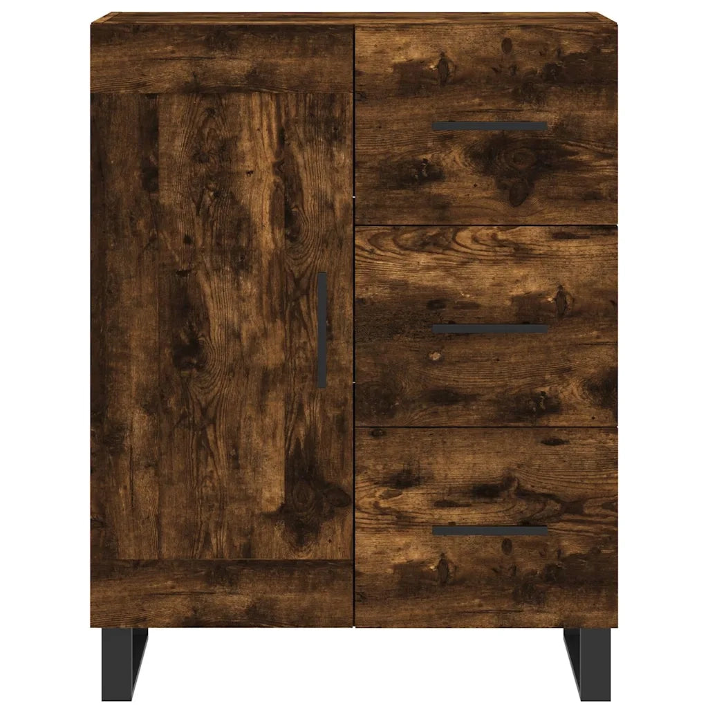 Credenza Rovere Fumo  69,5x34x180 cm in Legno Multistrato 3196040