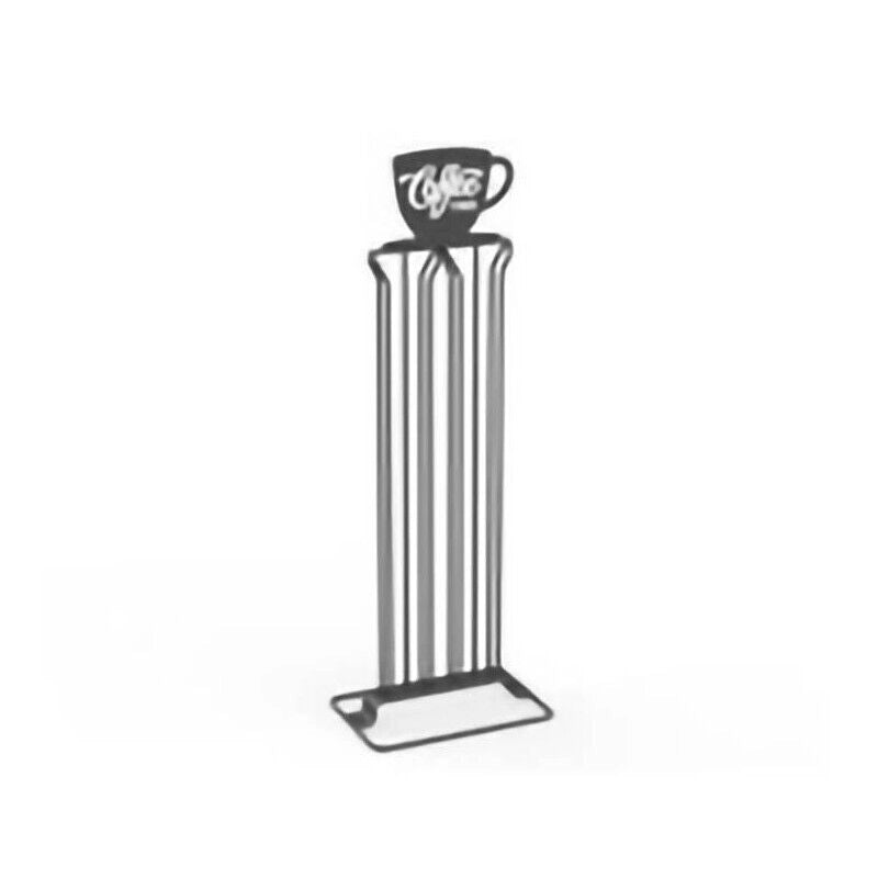 STAND PORTACIALDE IN METALLO COLORE ANTRACITE 16X10X40CM