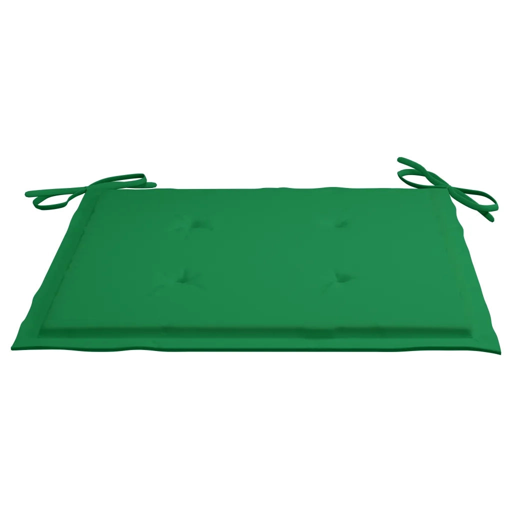 Set da Pranzo Giardino Pieghevole 3 pz Cuscino Massello di Teak 3063203