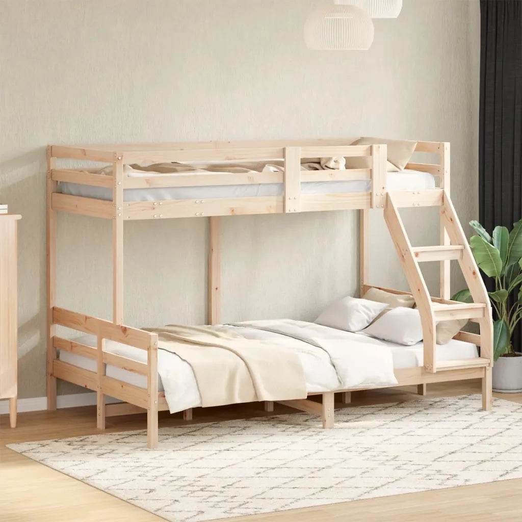 Letto da camera | Letto a Castello 80x200/120x200 cm in Legno Massello di Pino