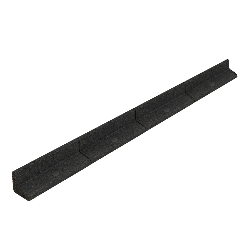 Bordura Flessibile da Giardino 14 x 1,2 m Nero con Martello in Gomma