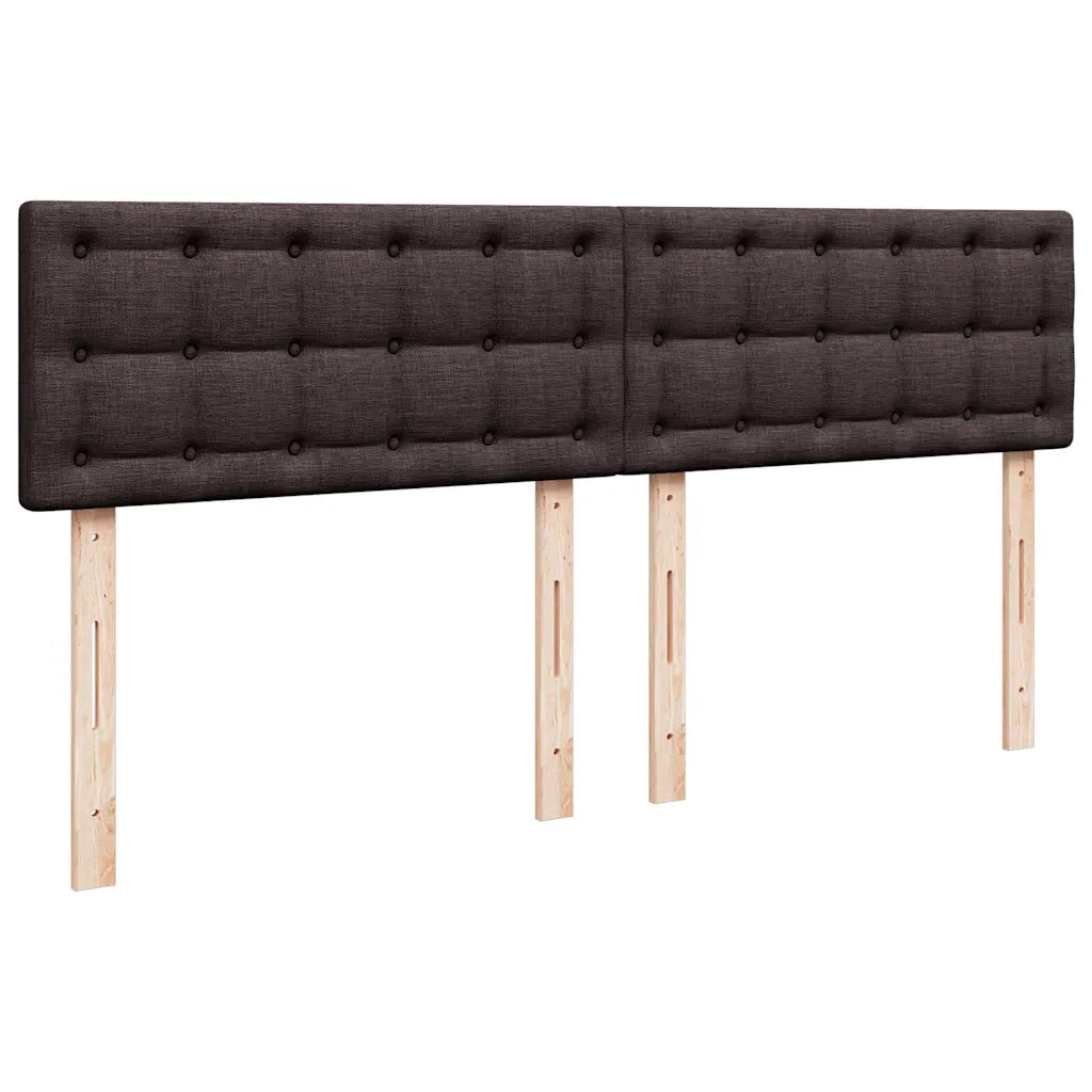 Giroletto a Molle con Materasso Marrone Scuro 180x200cm Tessuto 3287552