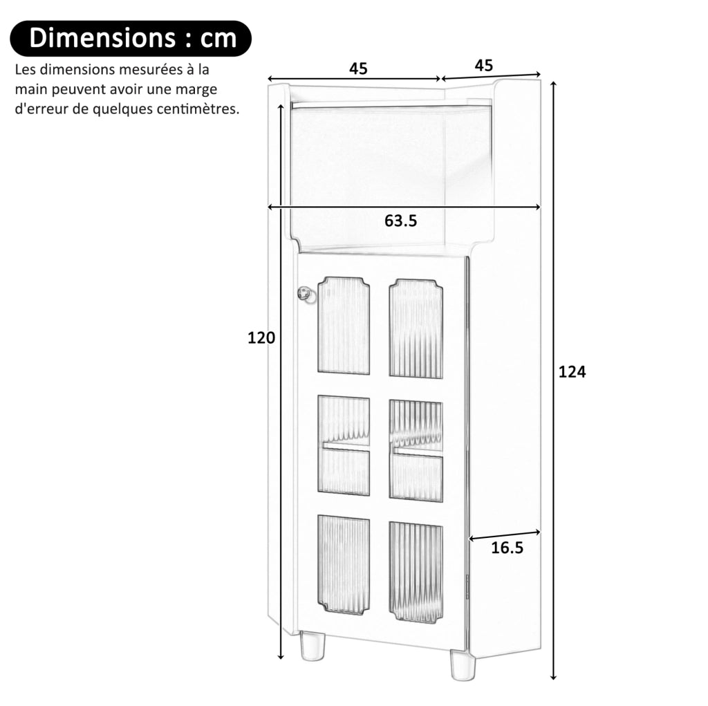 Mobile angolare nero in MDF con LED, 2 vani contenitore chiusi