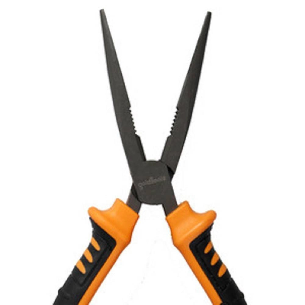 Trade Shop - Pinza A Becco Lungo 8'' 22 Cm Con Becchi Zigrinati Con Impugnatura Antiscivolo -