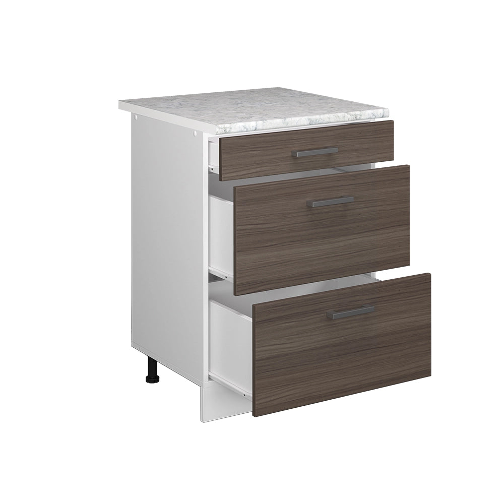 Vicco Base universale Grigio 60 cm con cassetti