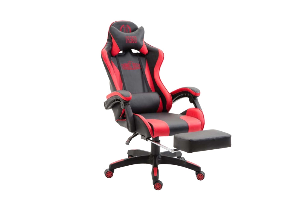 Poltrona gaming IGNITE in similpelle nero/rosso