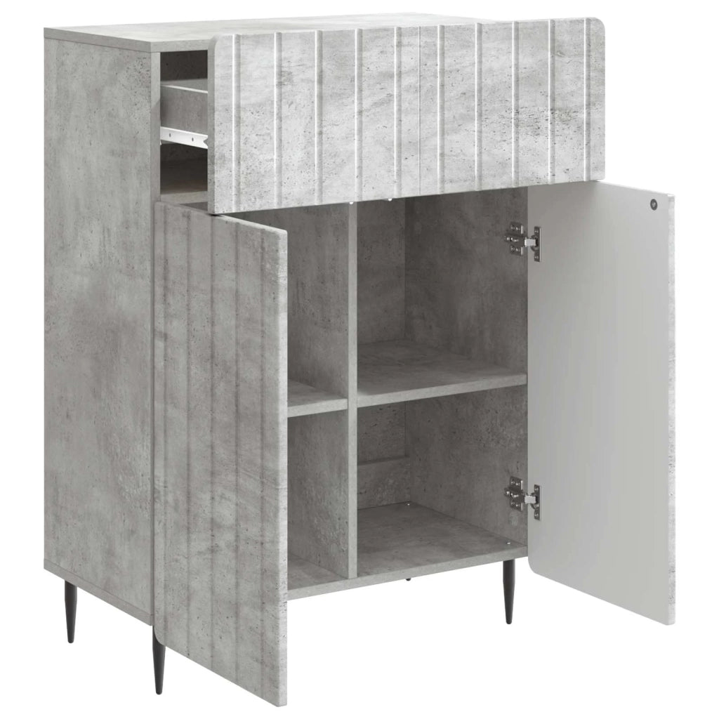 Credenza Grigio Cemento 66 x 34,5 x 92 cm Legno ingegnerizzato