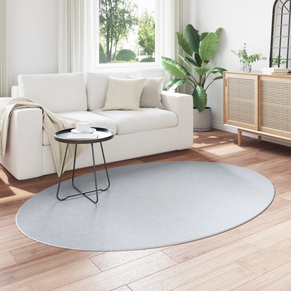 Tappeto  "HUARTE" Grigio 140x200 cm Ovale