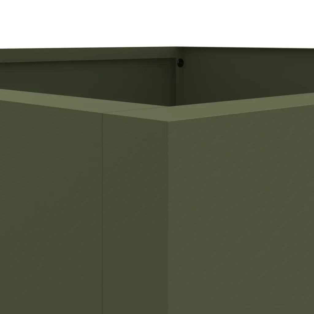 Fioriera Verde Oliva 42x38x75 cm in Acciaio 841580