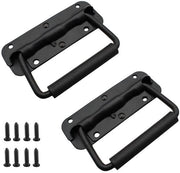 Manubri da mano ripiegabili 120 mm - Manubri da mano pieghevoli - Manubrio da trasporto - Chiusura valigetta - Manubrio da installazione - Acciaio - 2 pezzi - Manubrio da mano