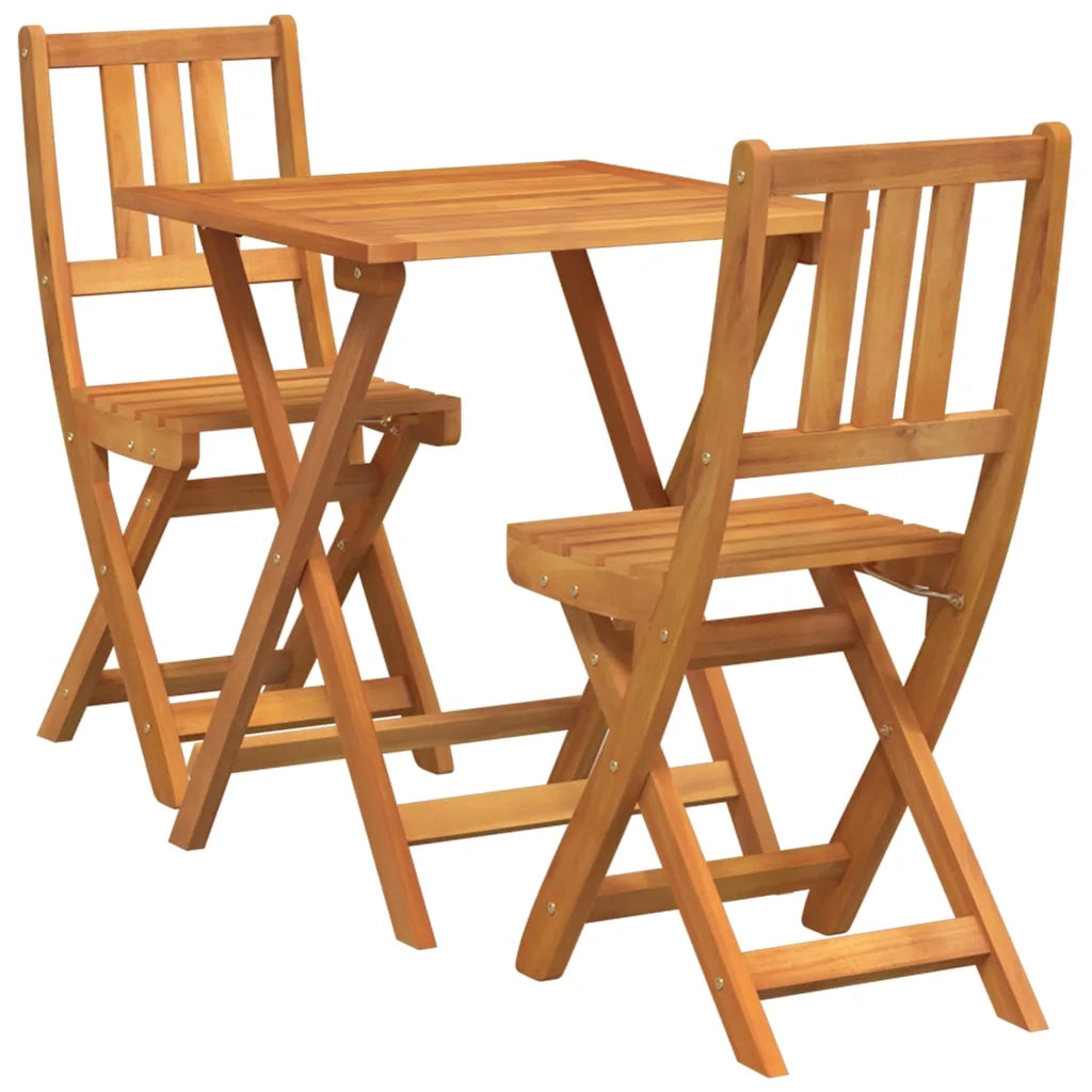 Set bistrot 3 pcs Olio Naturale Legno di Acacia Massello 4105509