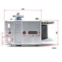 Verricello manuale 550 kg 7 m rapporto di trasmissione 4.1:1 argano con fascia