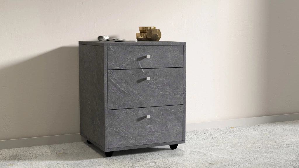 Cassettiera 3 Cassetti 47x45x61,2 cm Selina Report Grigio