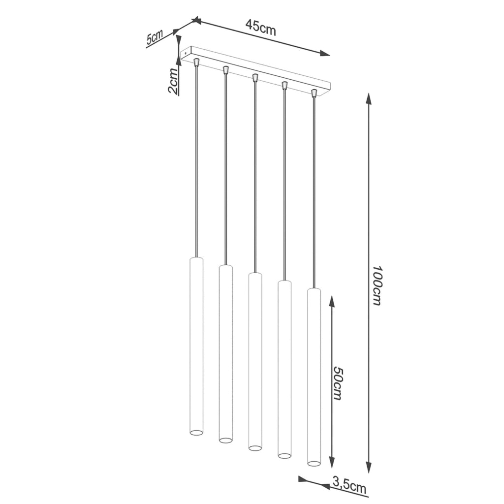 Pure Lume Velino lampada a sospensione nero/legno 5xG9