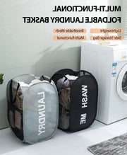 Cestino da Stiro Opvouglabile con Cassetto - Stoviglie Bagno Camera da Letto Nero