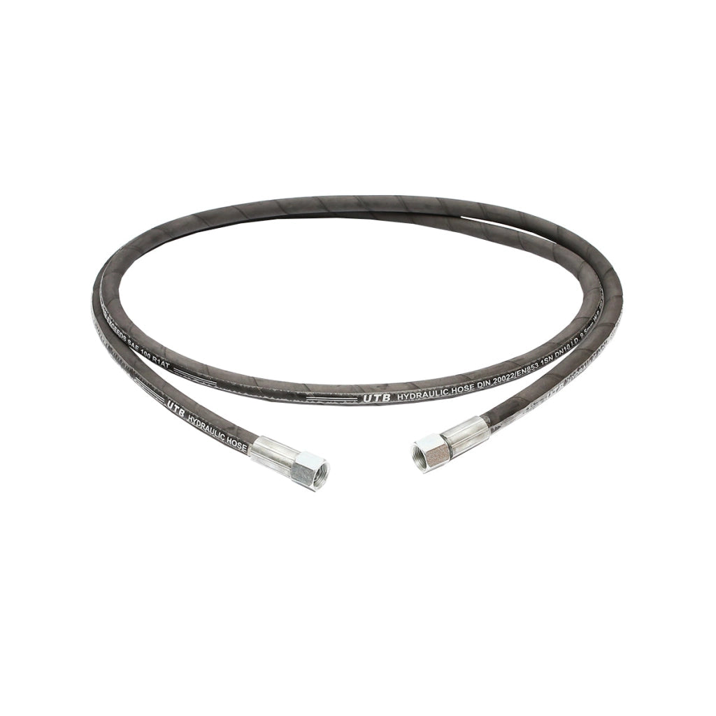 Tubo flessibile di pressione 2SN DN10 crimpato con estremità filettate L=2500mm