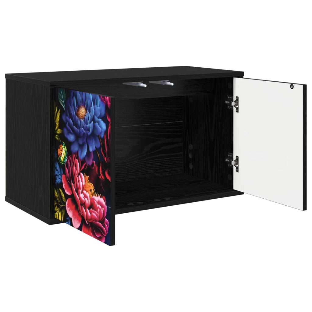 Mobile TV da Parete KIEL 69 x 33 x 40 cm Rovere Nero 8007138