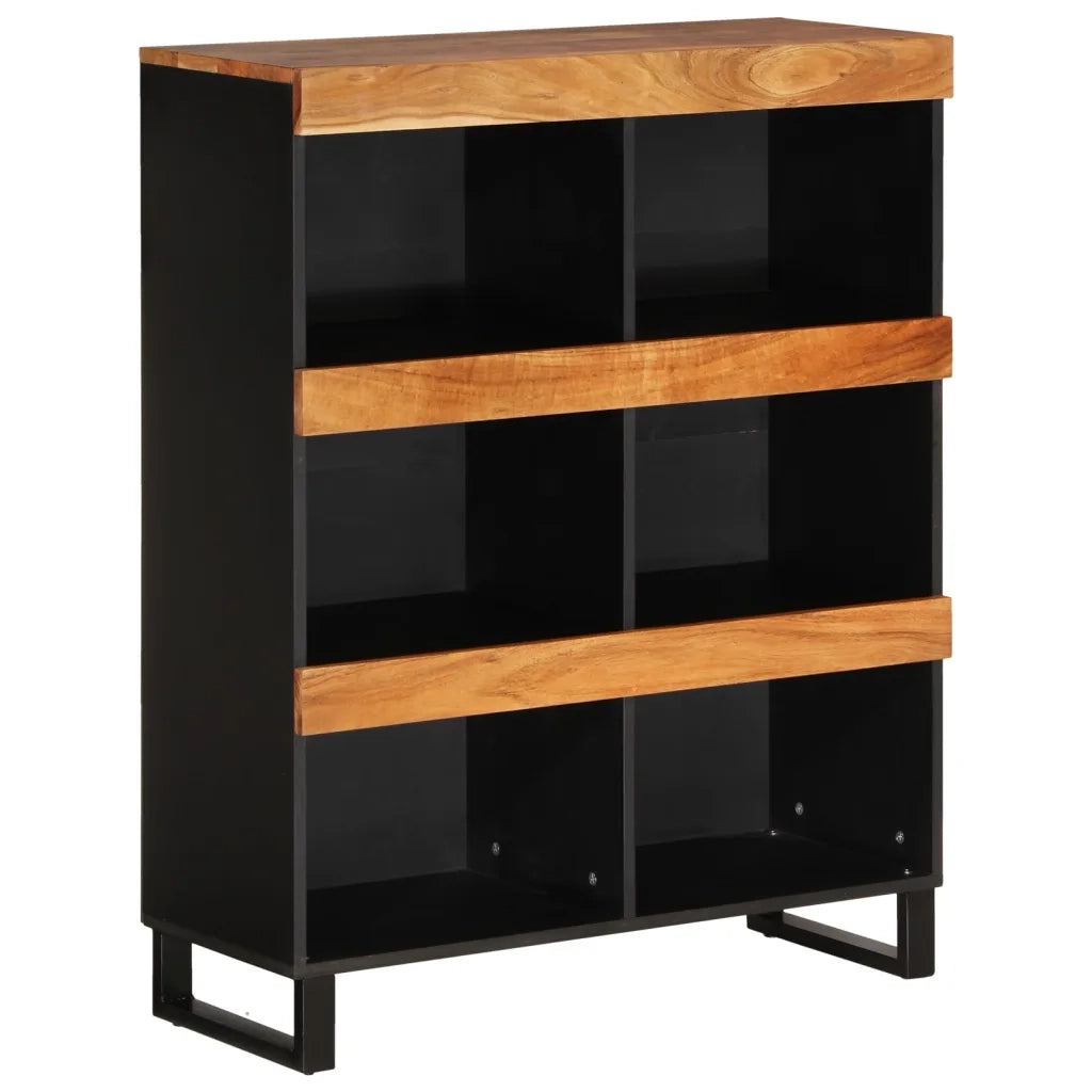 Credenza-Buffet-Armadio da cucina 85x33x107 cm in Legno Massello di Acacia