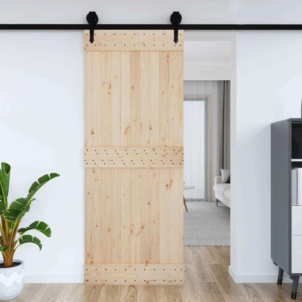 Porta NARVIK Naturale 90 x 210 cm Legno di pino solido 42047085