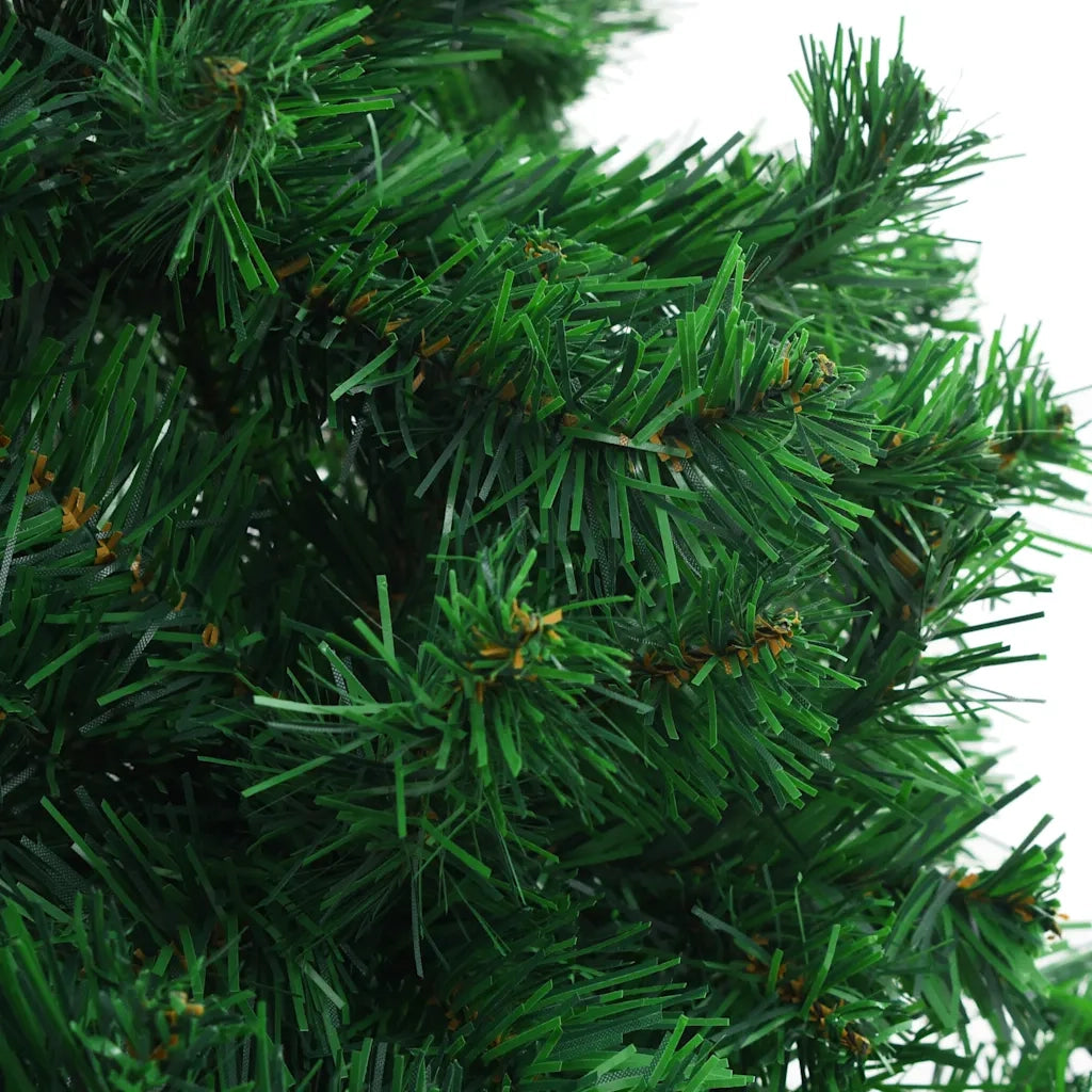 Albero di Natale Preilluminato Palline Bianco 210 cm 910 Rami 3077490