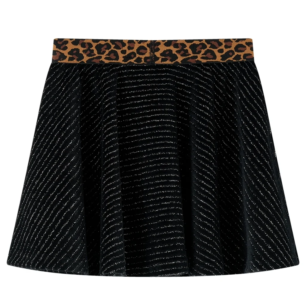 Gonna da Bambina con Vita Leopardata Nera 128 CFW9917129
